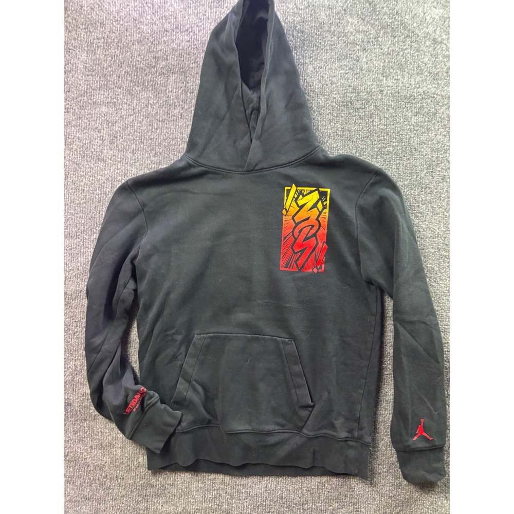 Jordan Hoodie Kids XL Black Zion Williamson Lets Dance Graphic Pullover Hoodie